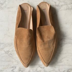 Suede mules
